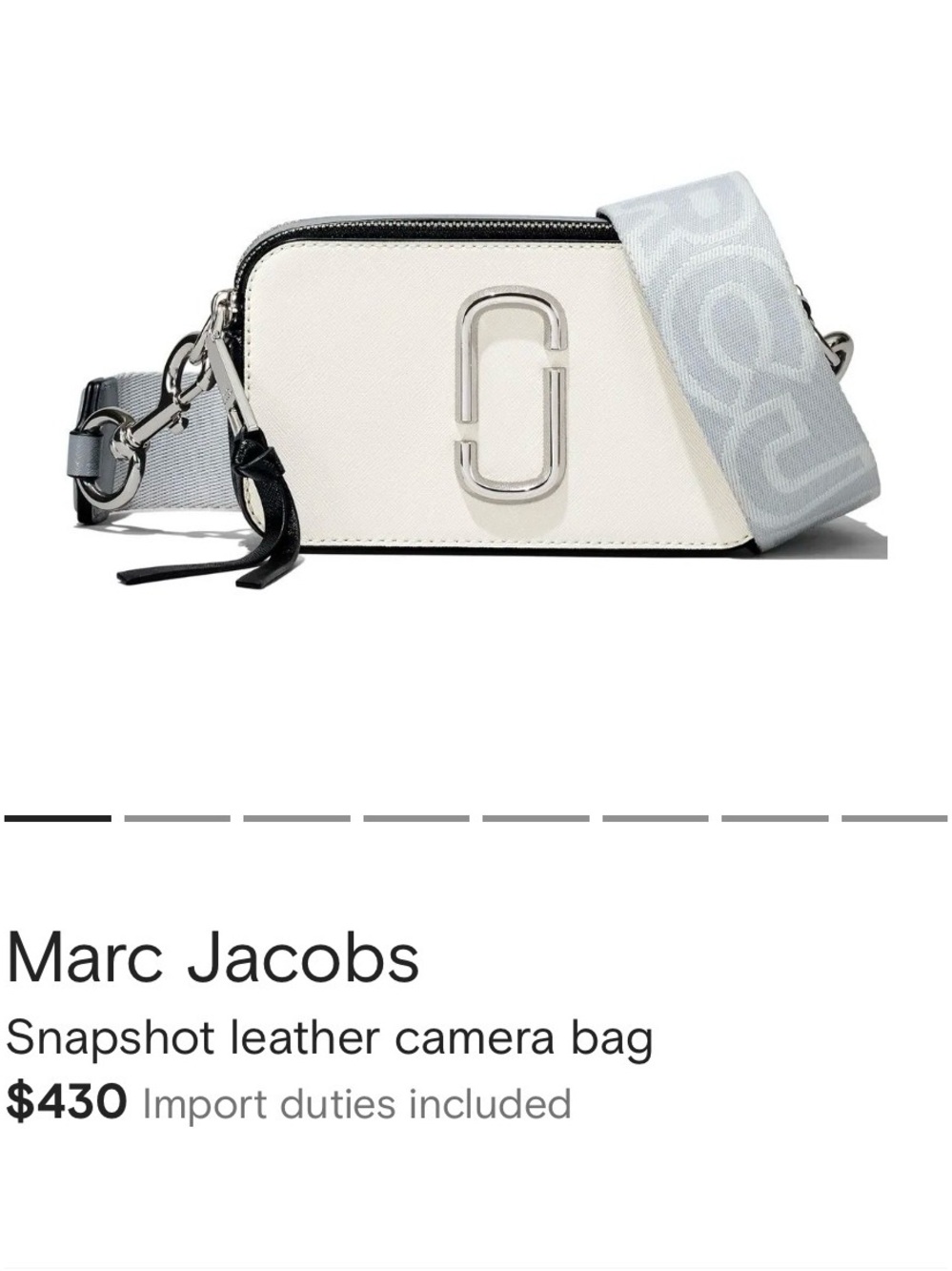 Marc Jacobs Shutter Crossbody bag